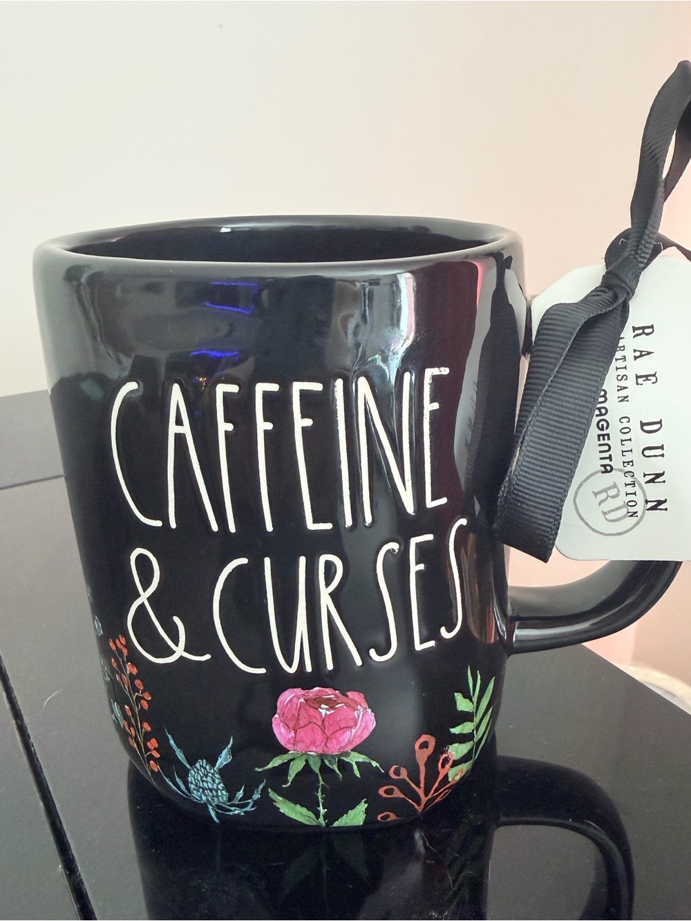 Rae Dunn Artisan Collection NWT caffeine & cursed Mug